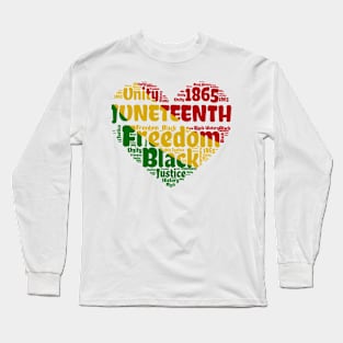 Juneteenth Black Pride Celebration 1865 Independence Day Long Sleeve T-Shirt